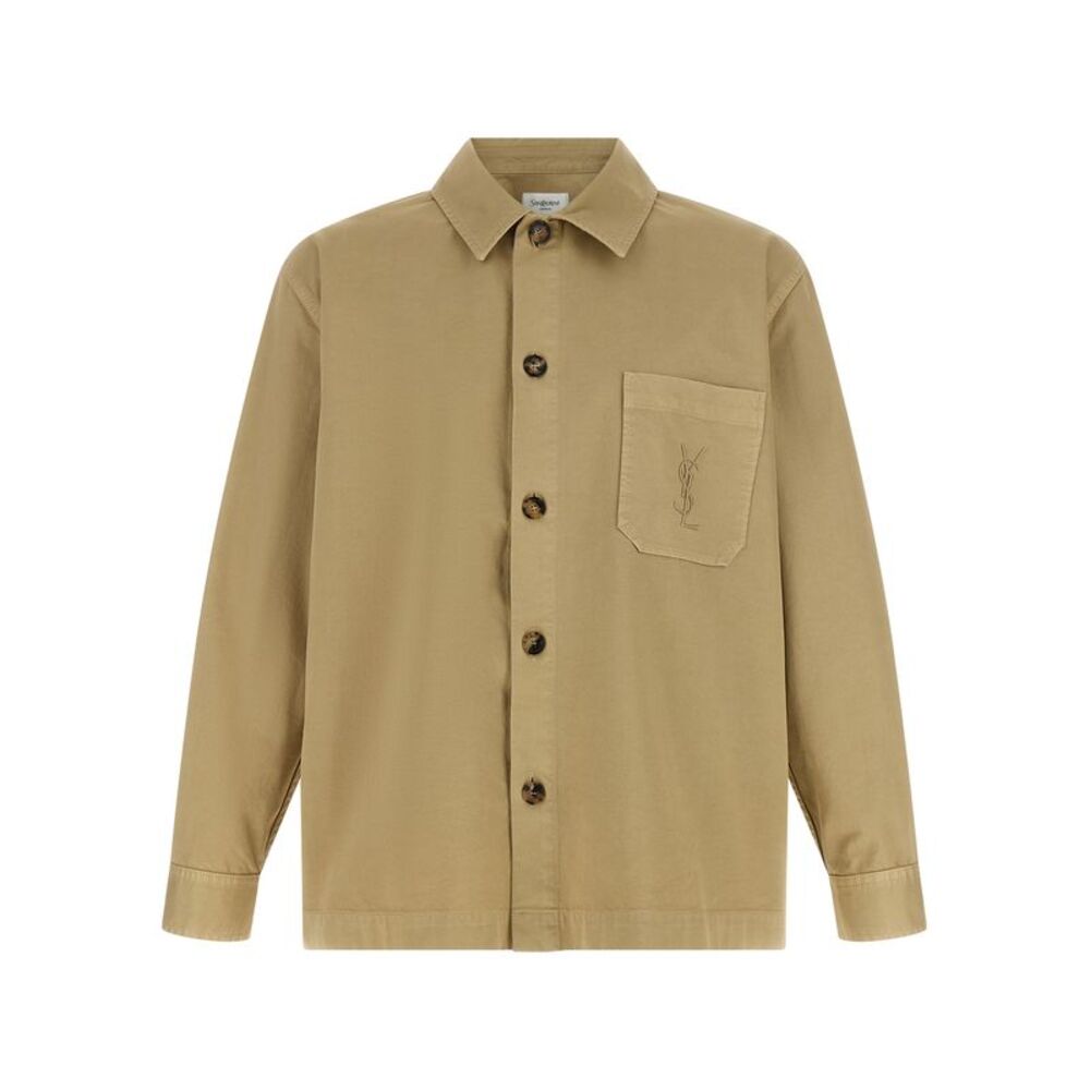 Saint Laurent Beige Cotton Men's Blouse